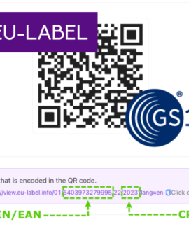 EU-Label Incorporates GS1 Digital Link Standard in QR Codes