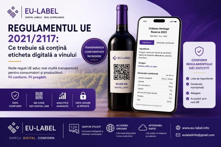 Regulamentul UE 2021/2117: Eticheta Digitală a Vinului 2026