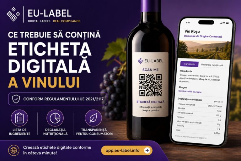 Eticheta Digitală a Vinului în România — Reg. UE 2021/2117Meta descriere: Ce trebuie să conțină eticheta digitală a vinului pentru producătorii din România, conform Reg. UE 2021/2117 și legislației